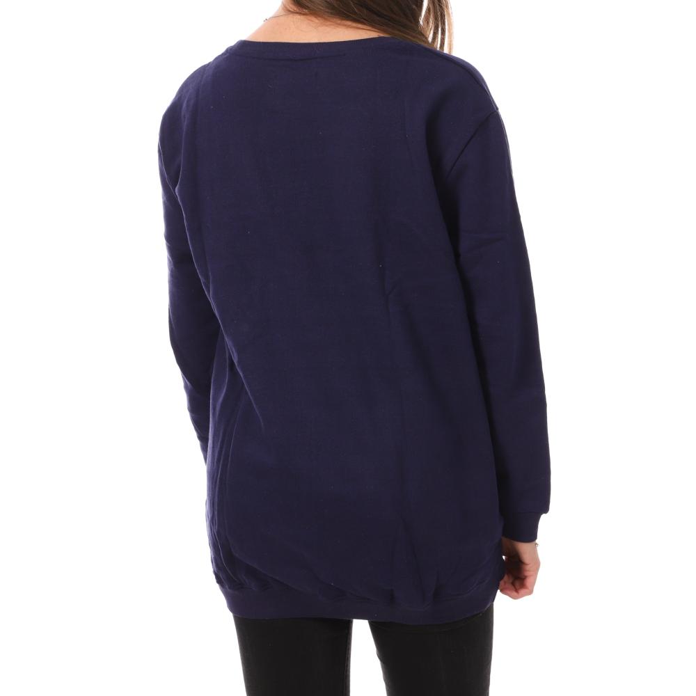 American College Sweat Long Marine Femme American College YR656