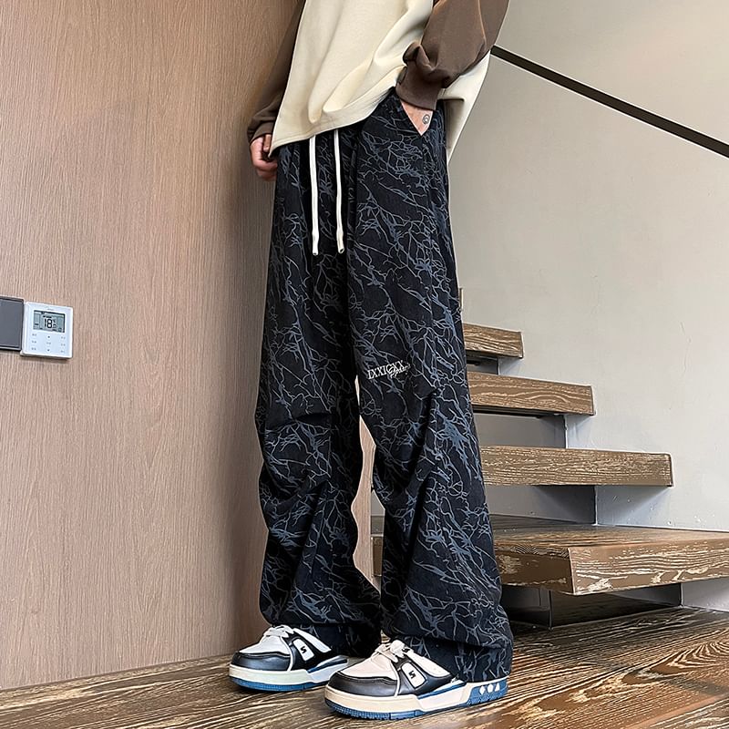 Priam - Mid Rise Lettering Patterned Shorts / Broek