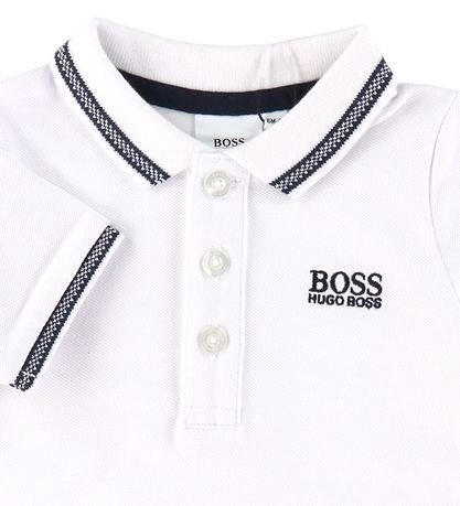 BOSS Polo - Perm - Hvid