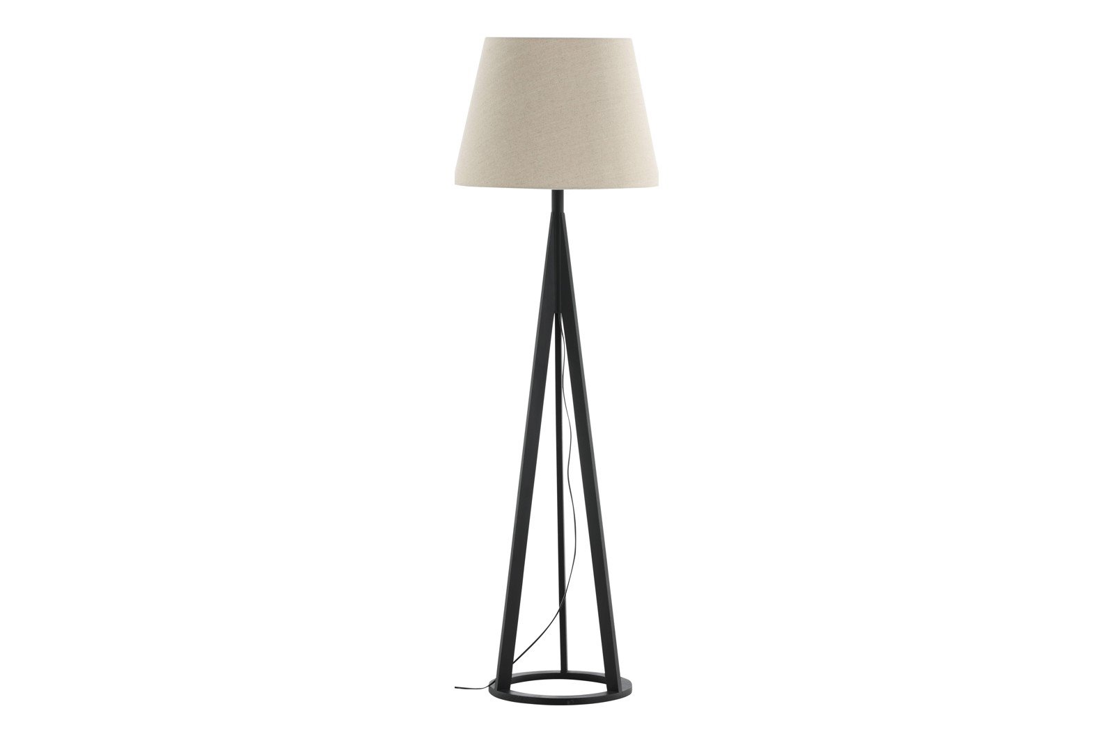 Kona gulvlampe Sort , linskjerm