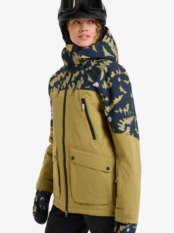 Stated 20K Veste de snow technique Beige Femme