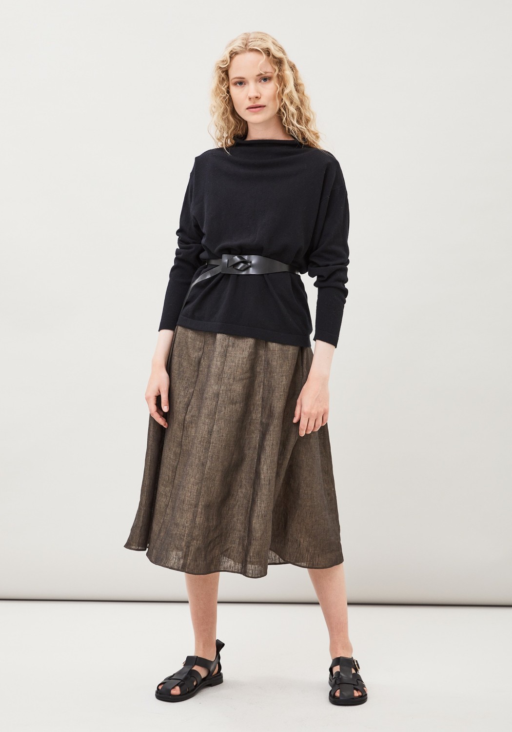 Maska Gürtel Drew No Buckle Belt Black