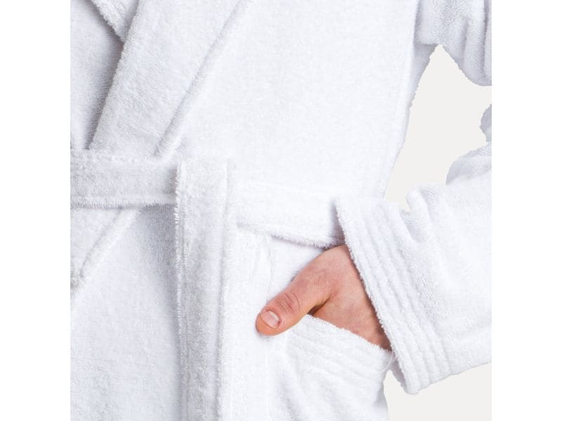 Möve Bademantel Superwuschel XL, Weiss Kapuzenmantel