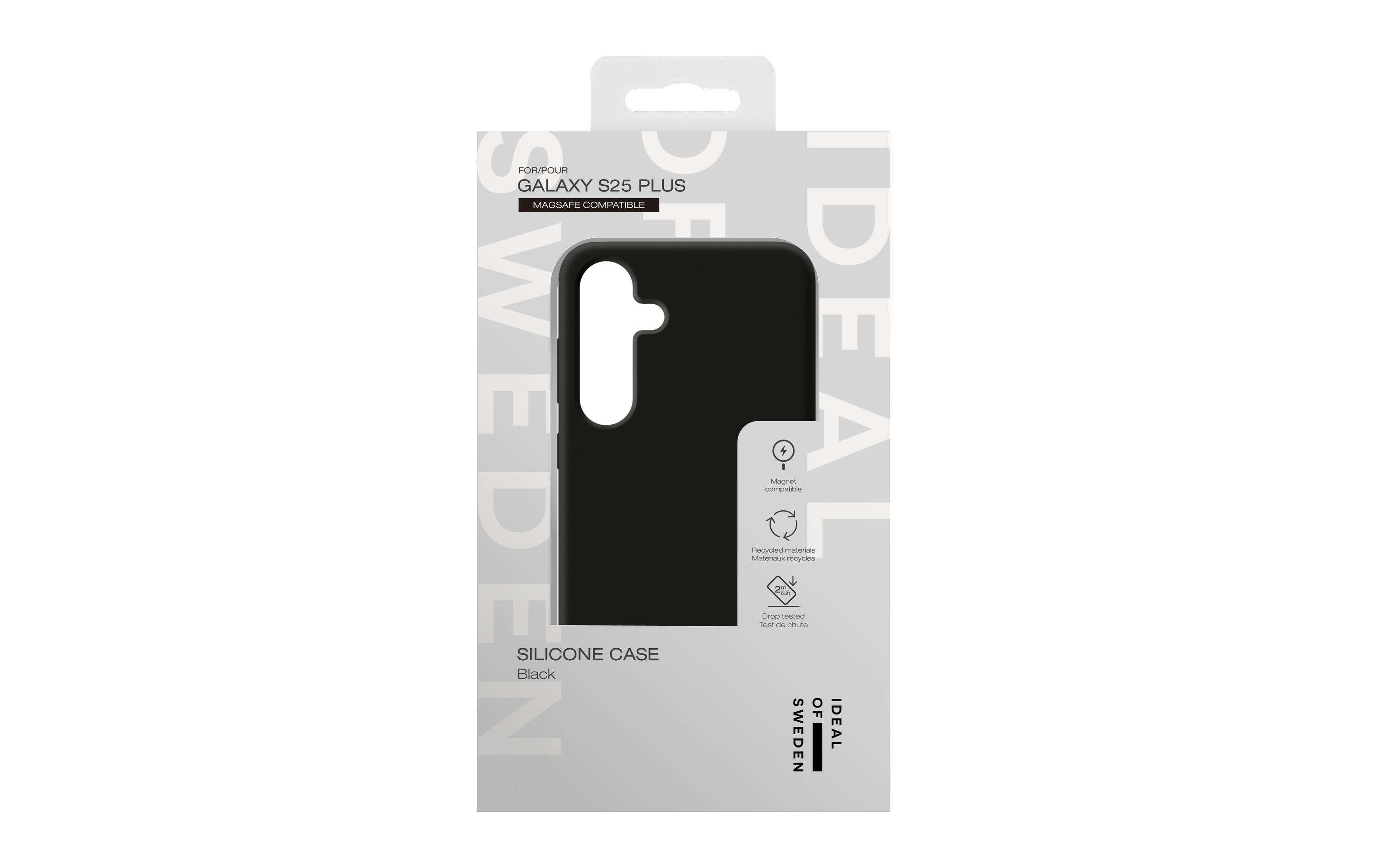 Back Cover Silicone Galaxy S25+ BlackSilikon-Backcover für das Samsung Galaxy S25+