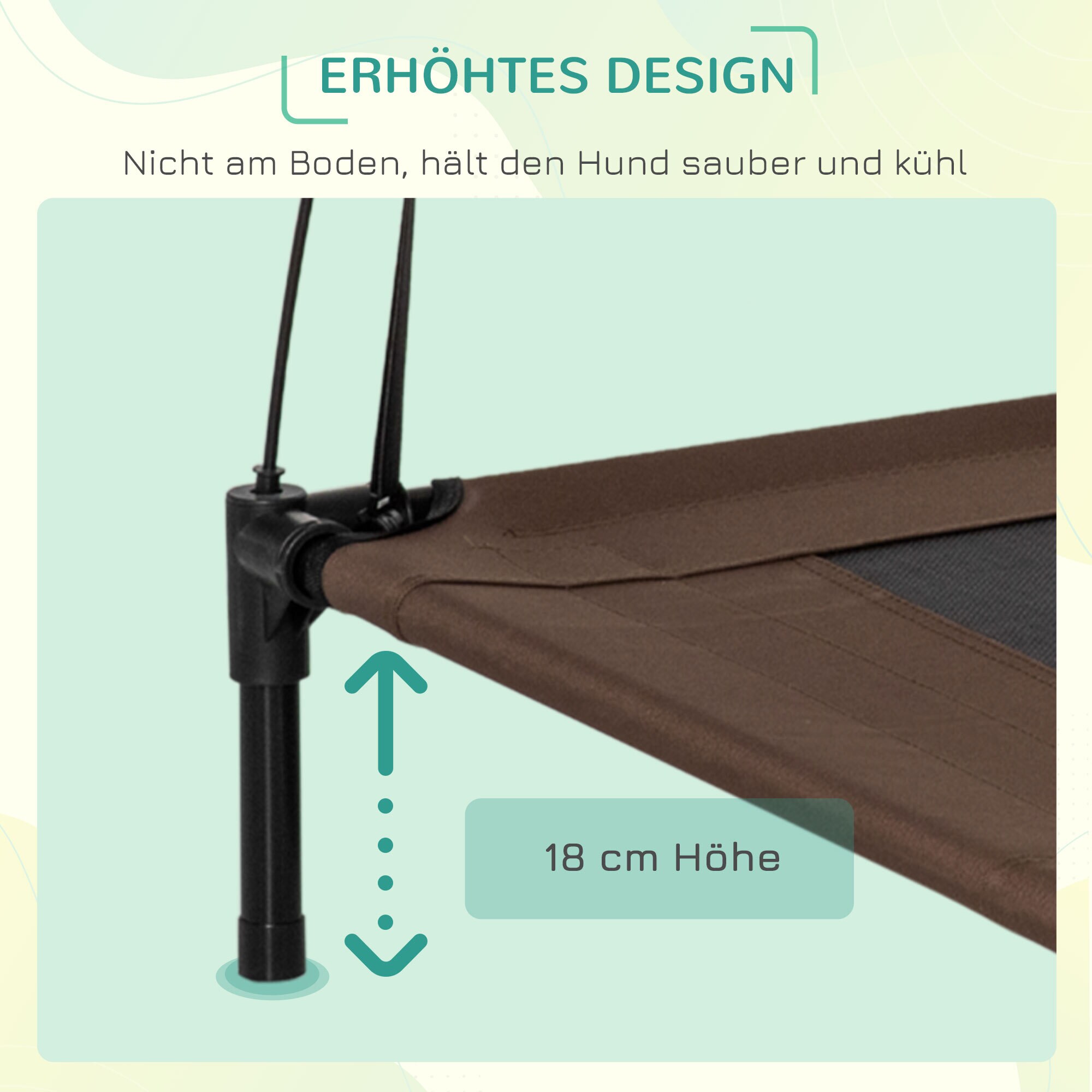 PawHut Haustierbett mit Baldachin 92 x 76 x 90 cm (LxBxH)