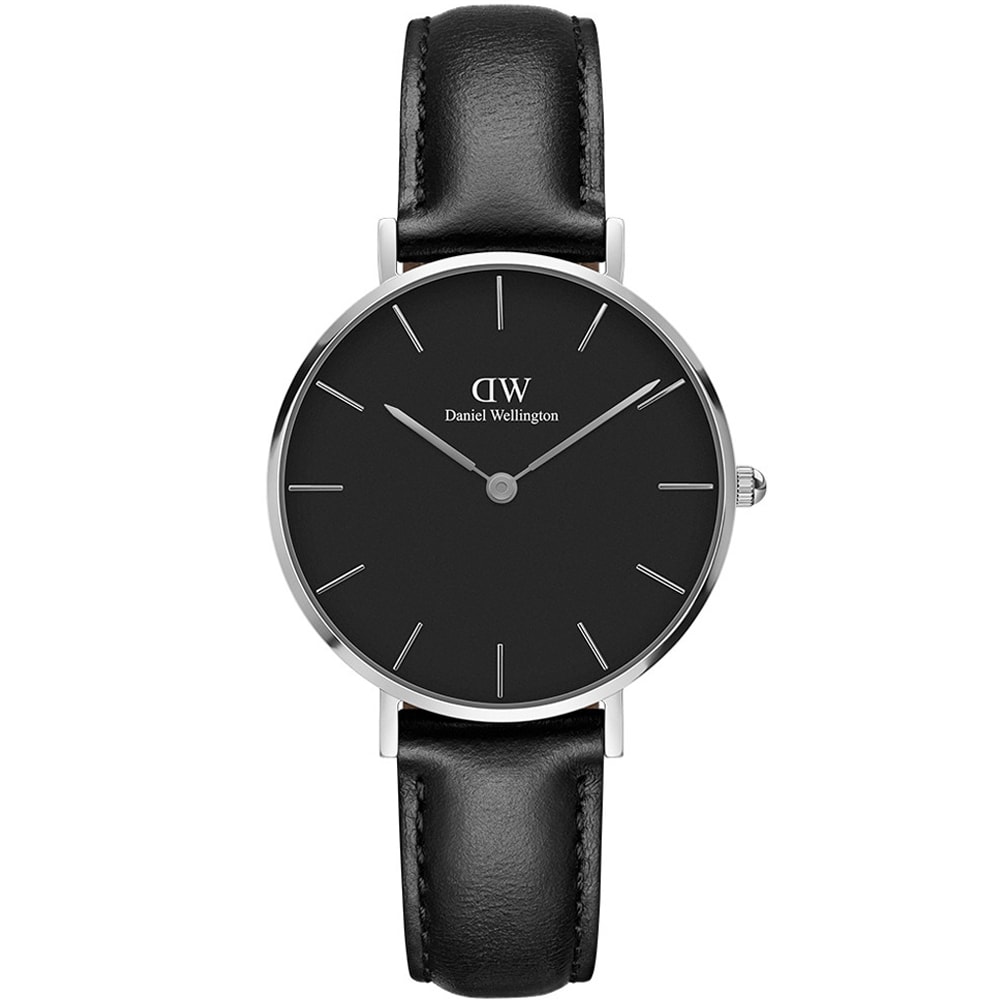 Montre à quartz - Acier inoxydable argenté & cuir  - Homme