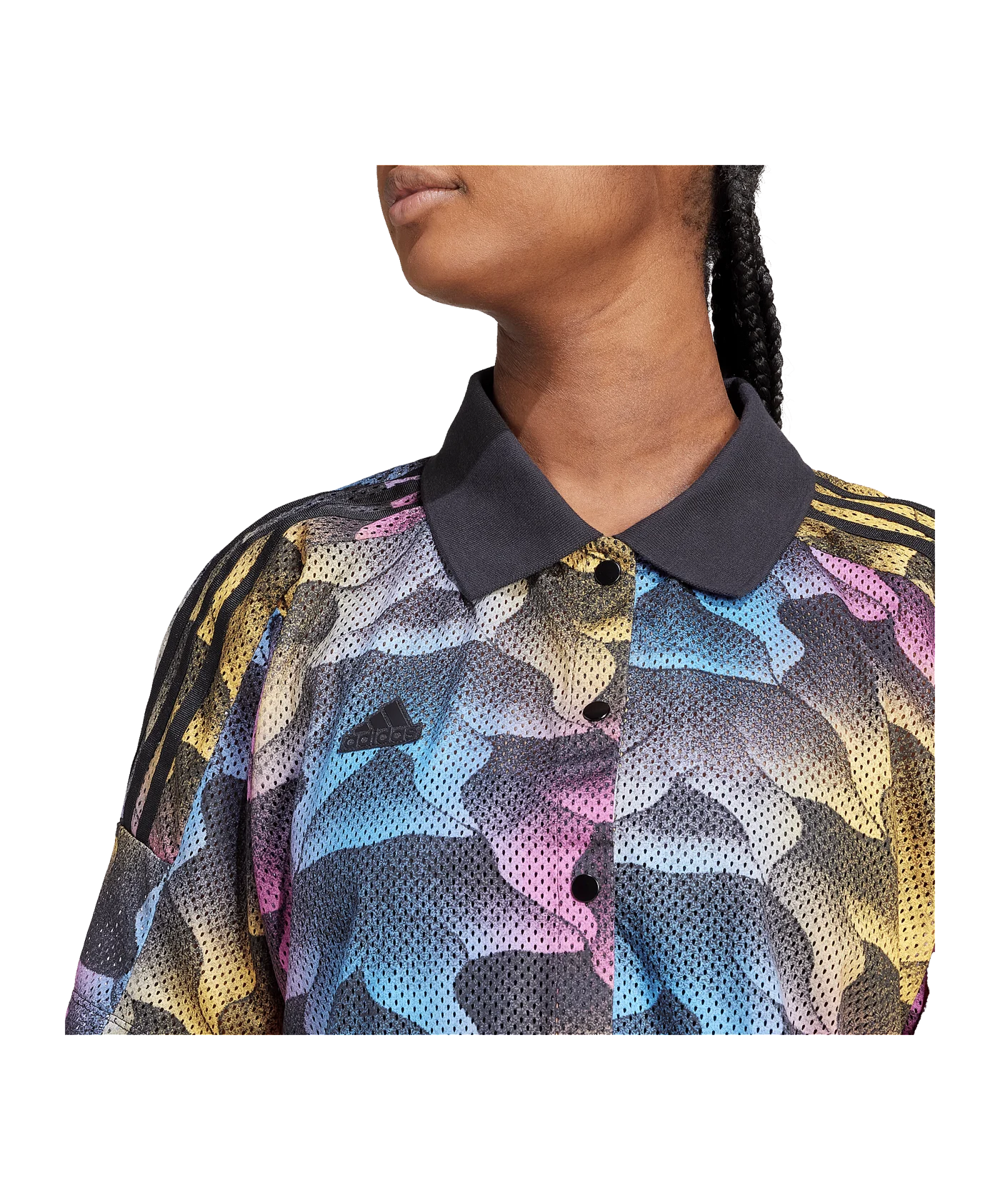 adidas Tiro AOP Summer T-Shirt Damen Schwarz