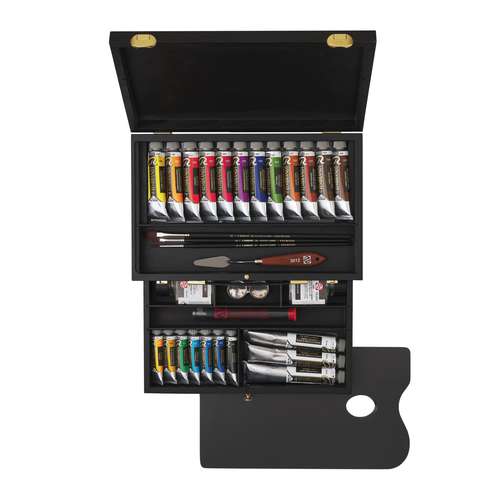 Talens Rembrandt Luxury Holzkasten Ölfarben-Set