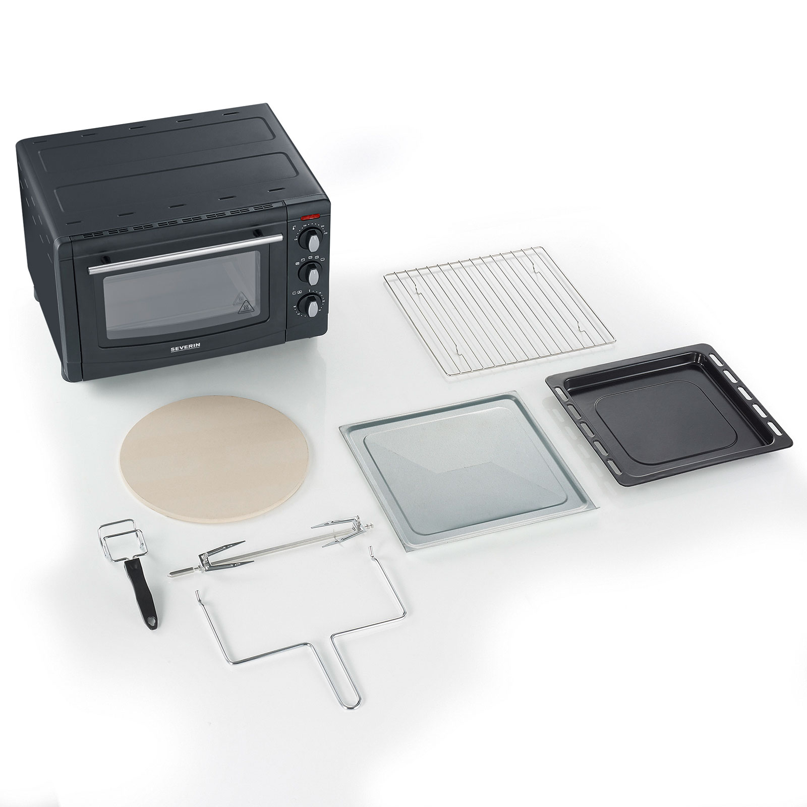 SEVERIN Mini-Backofen TO 2068 - schwarz - 1500 Watt