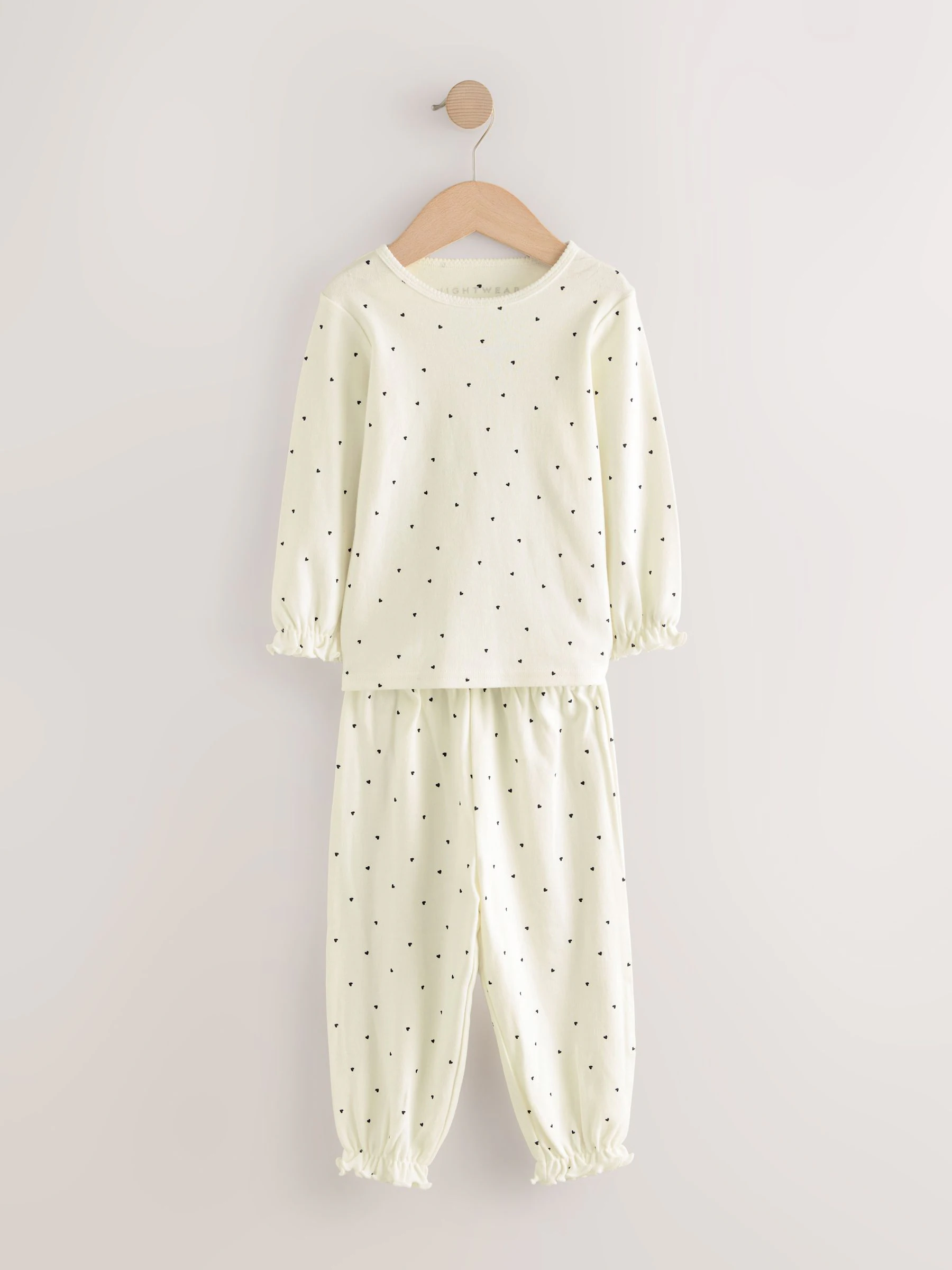 Red / Navy Heart Print - Joggingbroek pyjama's 3 stuks (9mnd-12jr)