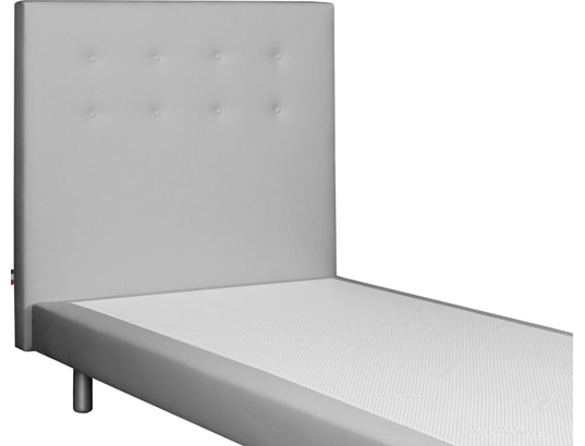 CONCEPT1 - Lit déco Cannes 90x190cm gris clair