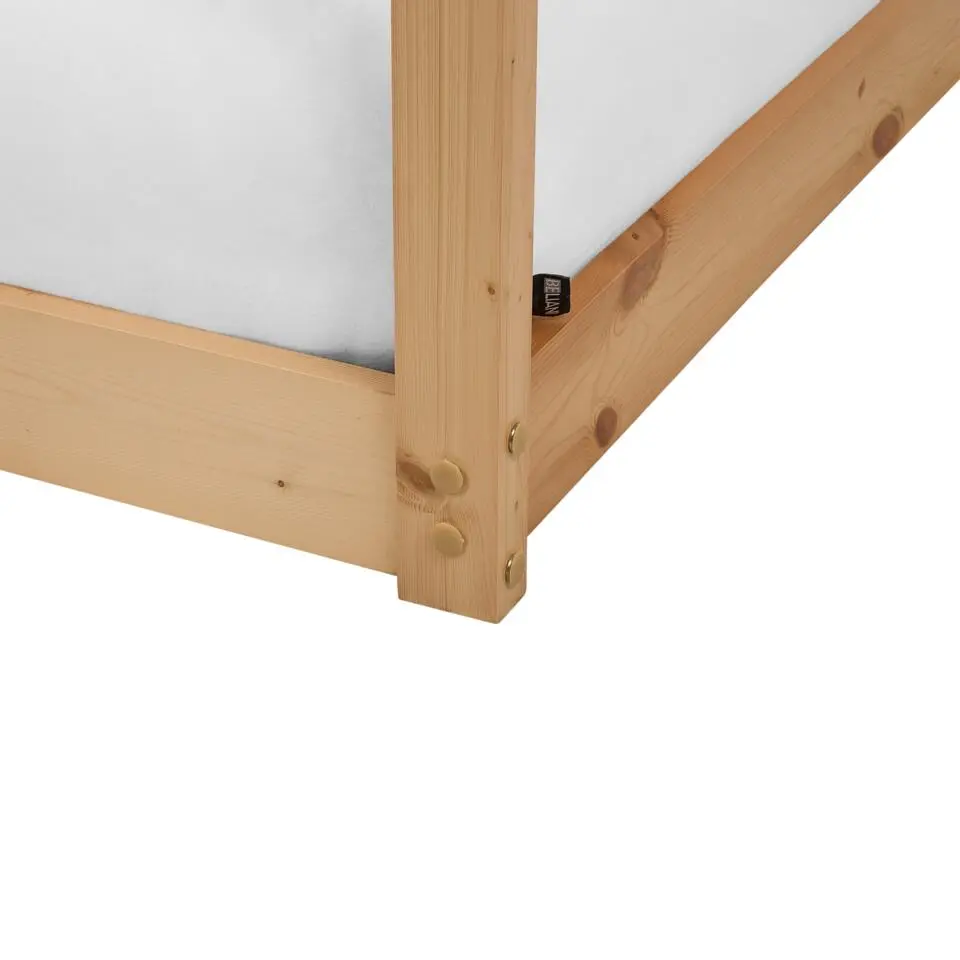LABATUT - Stapelbed - Lichthout - 90 x 200 cm - Dennenhout