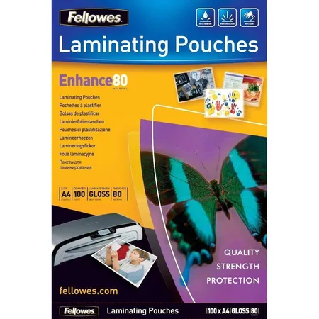 Fellowes Laminierfolie glänzend, 100 Stück