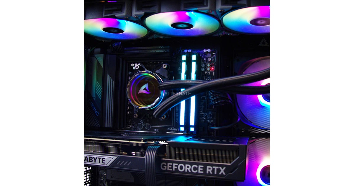 ALTERNATEThunderstorm Pro Ryzen 7 – RTX 5070 Ti gaming pc  (Zwart | R7 9800X3D | RTX 5070 Ti | 32 GB | 2 TB SSD)