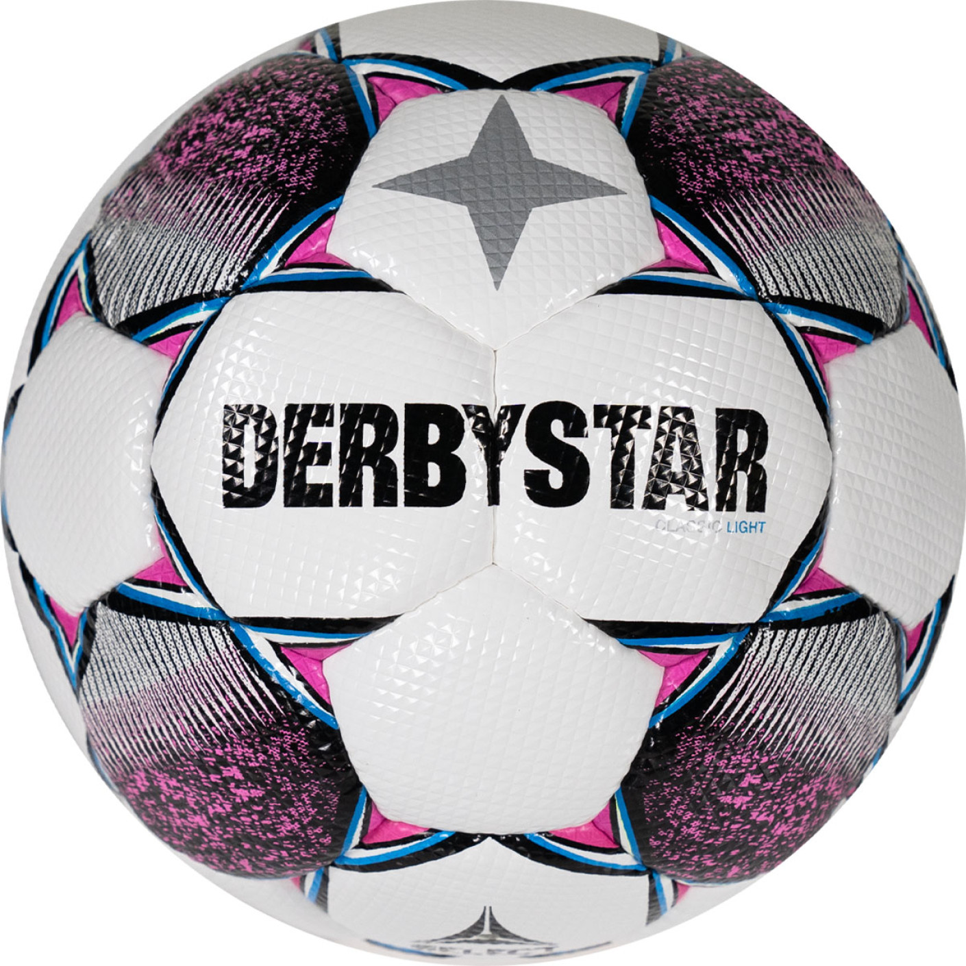 Derbystar Classic Energy TT II Voetbal 8 x 1 Vlakken Maat 5 Wit Roze Geel