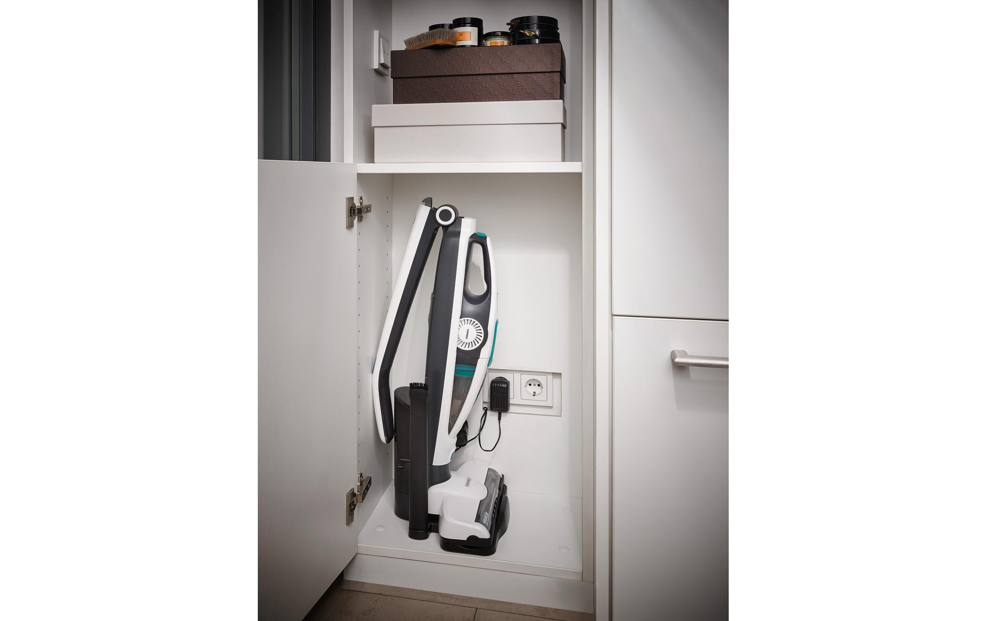Akku-Hand- und Stielsauger Regulus PowerVac 2in1 Weiss<br>Kabelloser Staubsauger