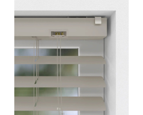 Soluna aluminium jaloezieën taupe 50 mm 120x180 cm