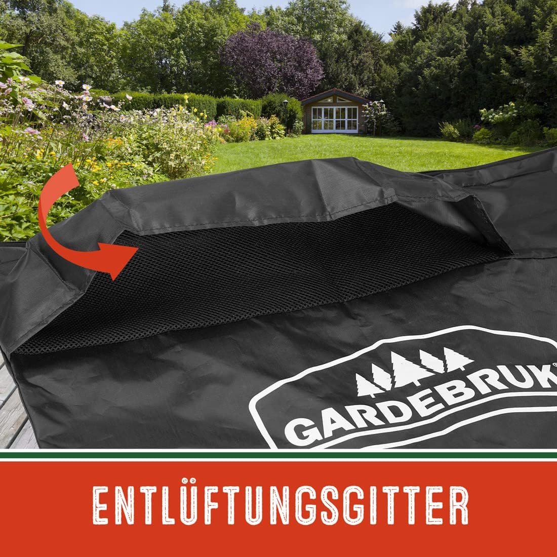 GARDEBRUK® Laubsauger 4 in 1 Benzin Blasgeschwindigkeit 68m/s Fangsack 45L inkl Werkzeug Laubbläser Häcksler Gartensauger