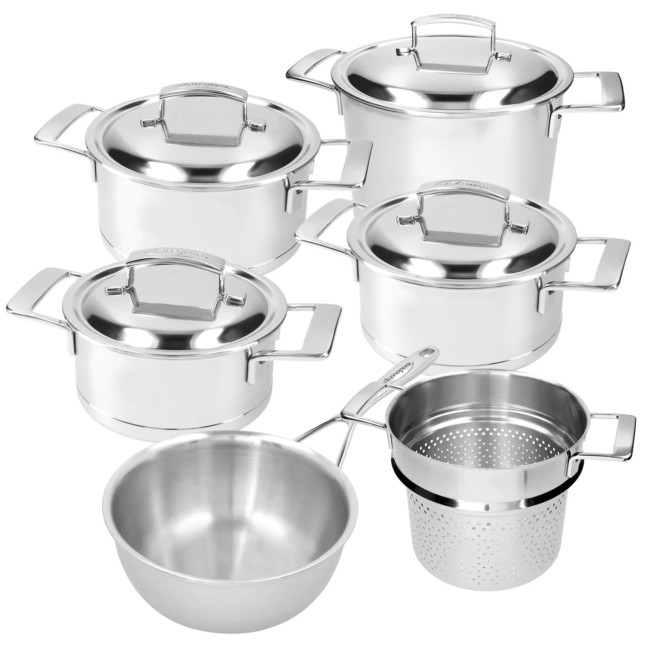 Demeyere Silver 7 pannenset 5 delig   Gratis pasta inzet 24cm