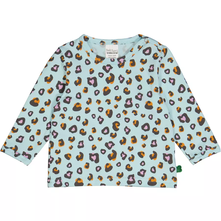 Fred's World Babylangarmshirt AquaTangerinePastel
