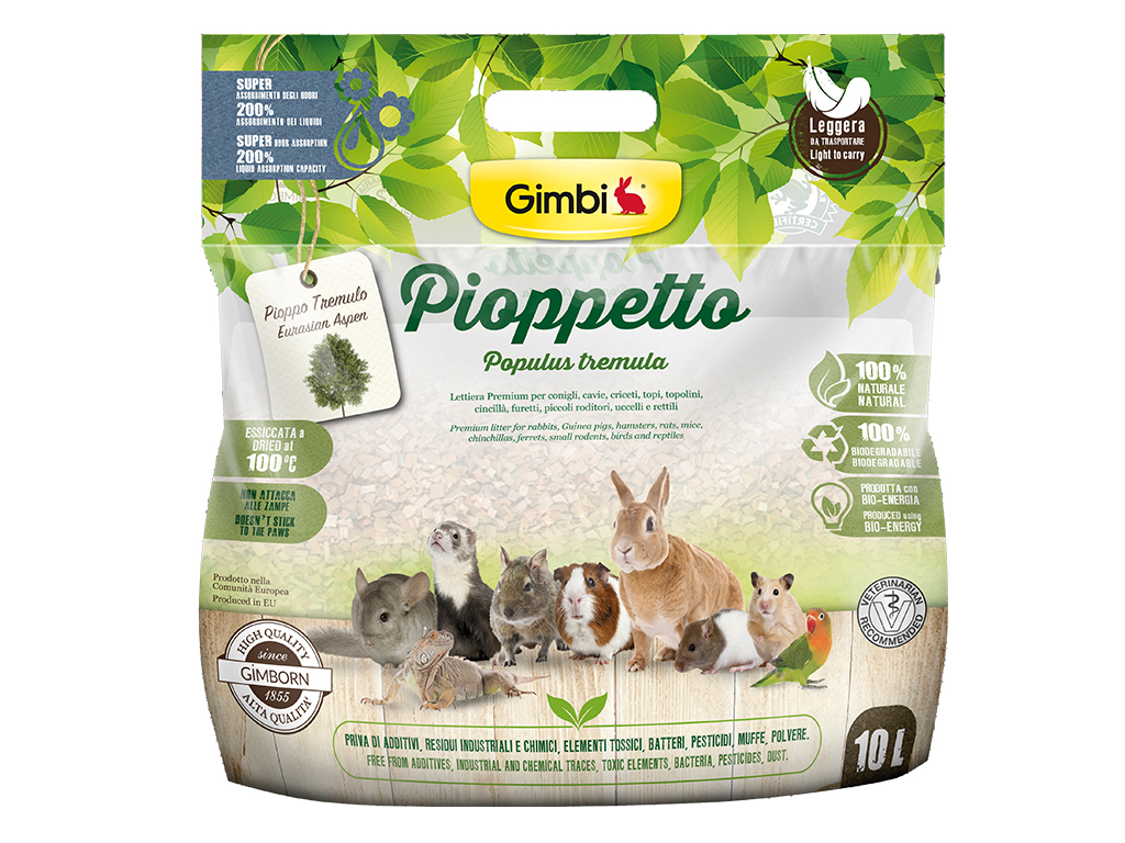 ABSORVENTE ROEDORES GIMBORN LITTER PIOPPETTO 10L