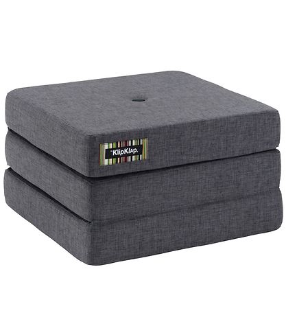 by KlipKlap Foldemadras - 3 Fold Single - Blåe Grey/Grey