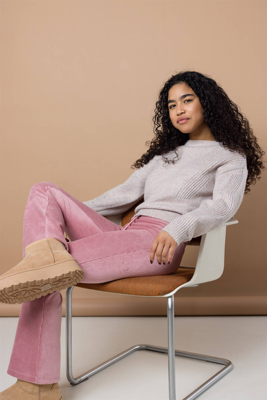 NoBell’ flared broek Sady oudroze