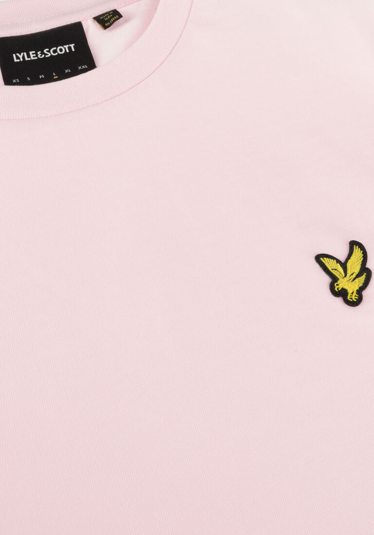 LYLE & SCOTT lichtroze lyle & scott t-shirt plain t-shirt