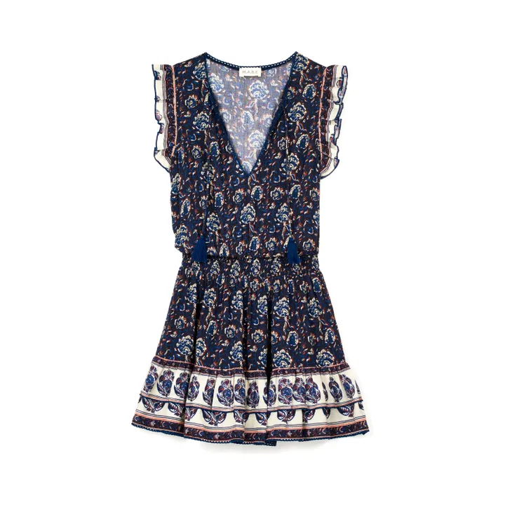 M.A.B.E. Robe Imprimée Seren | Bleu foncé