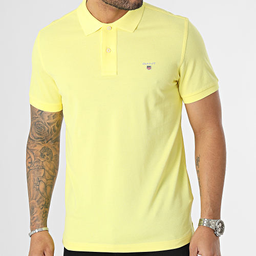 Polo Manches Courtes Original Pique Rugger 2201 Jaune