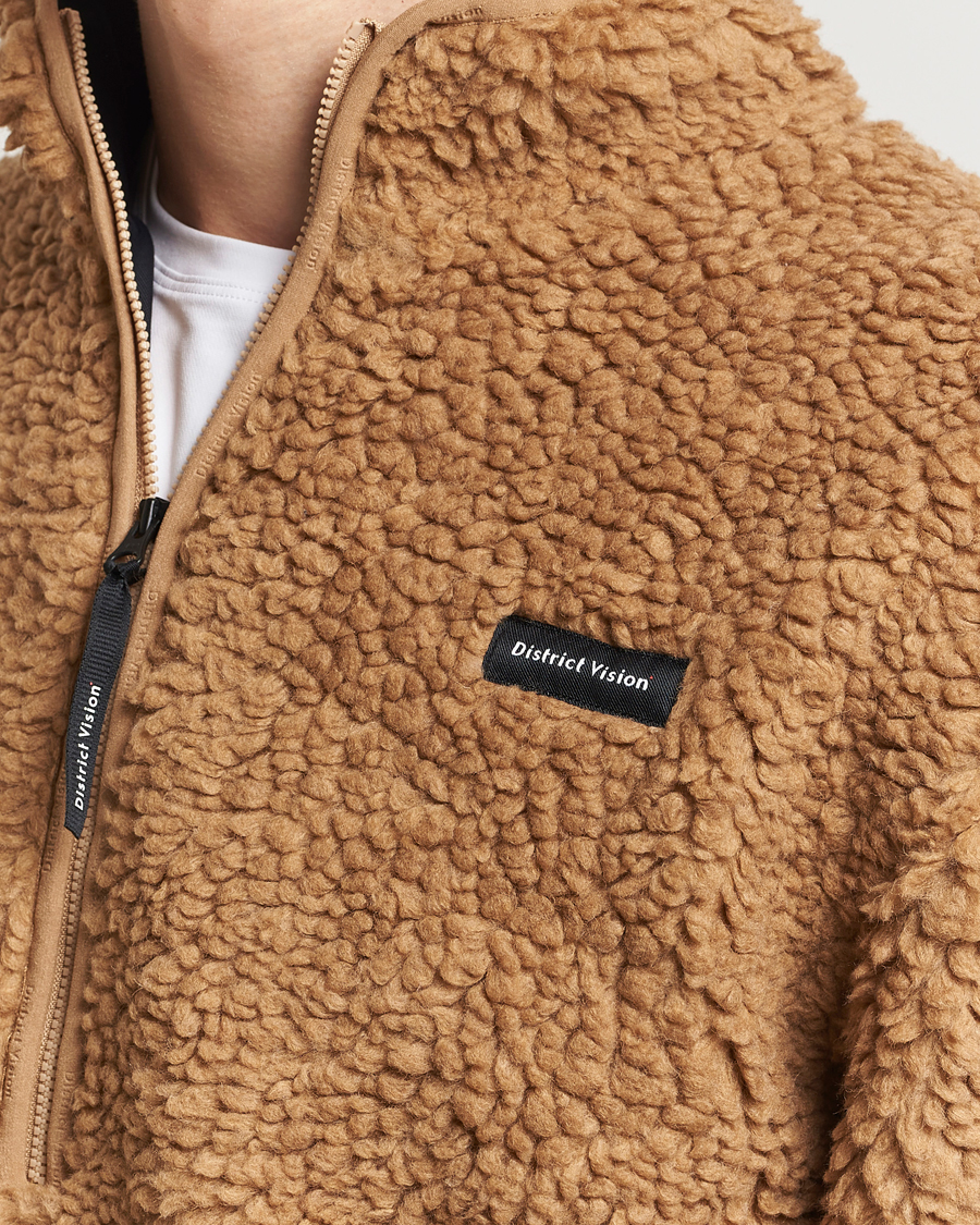 District Vision Half Zip Pile Fleece Sand