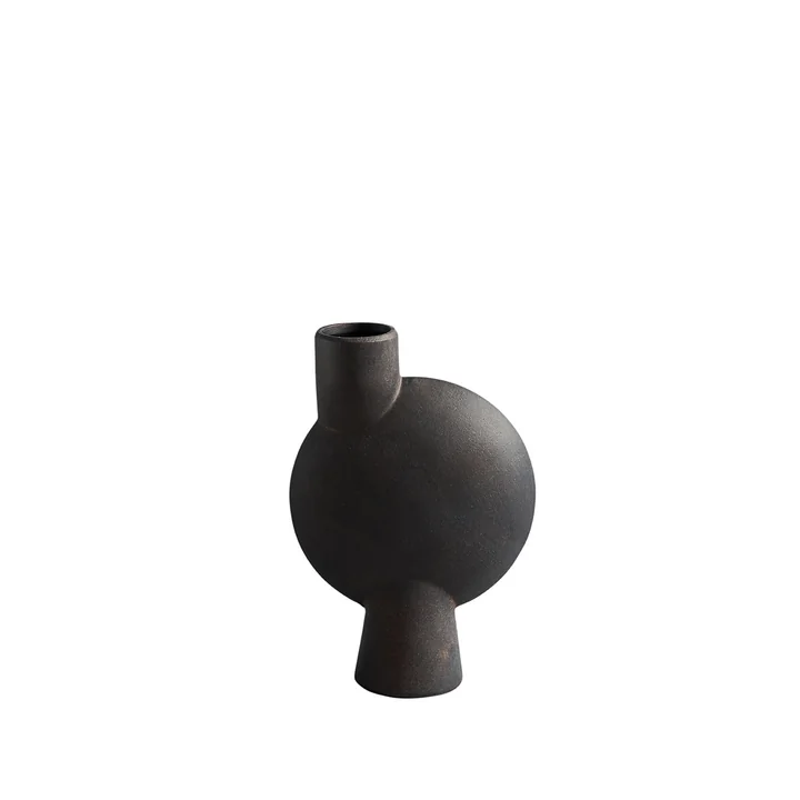 101 Copenhagen - Sphere Vase Bubl Medio, coffee / dunkelbraun