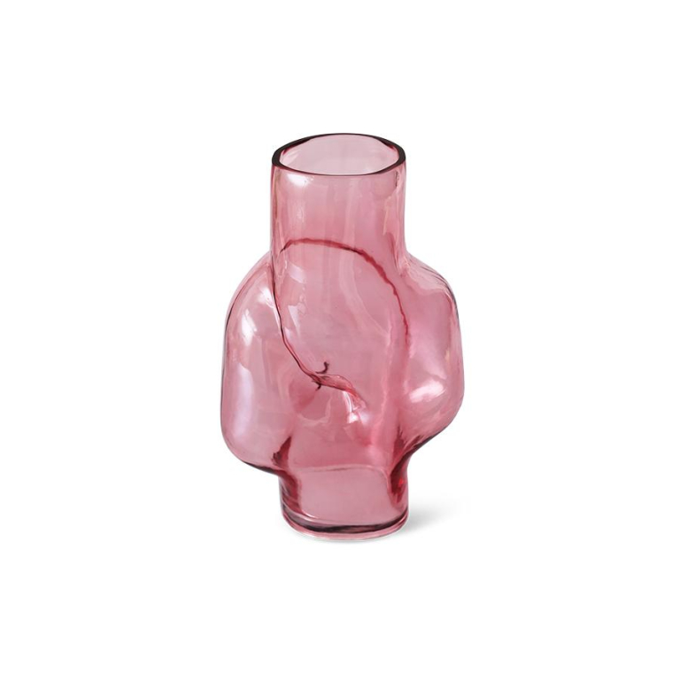 HKliving Gleam Glass vaas h32 Olive