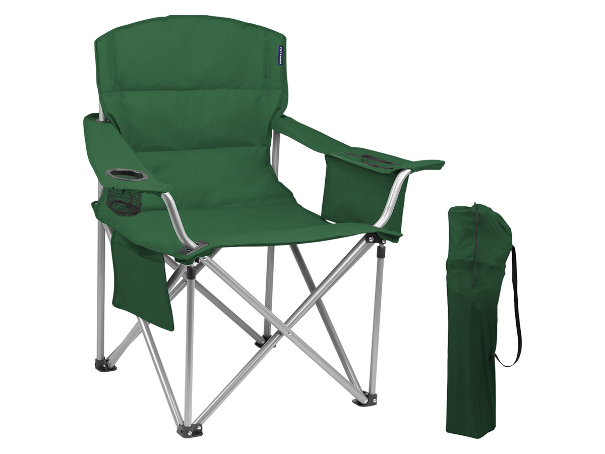 TRVLMORE XL vouwstoel met koelvak - Green