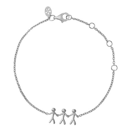 byBiehl Together Family 3 Armbånd, Sølv, 19,5 cm