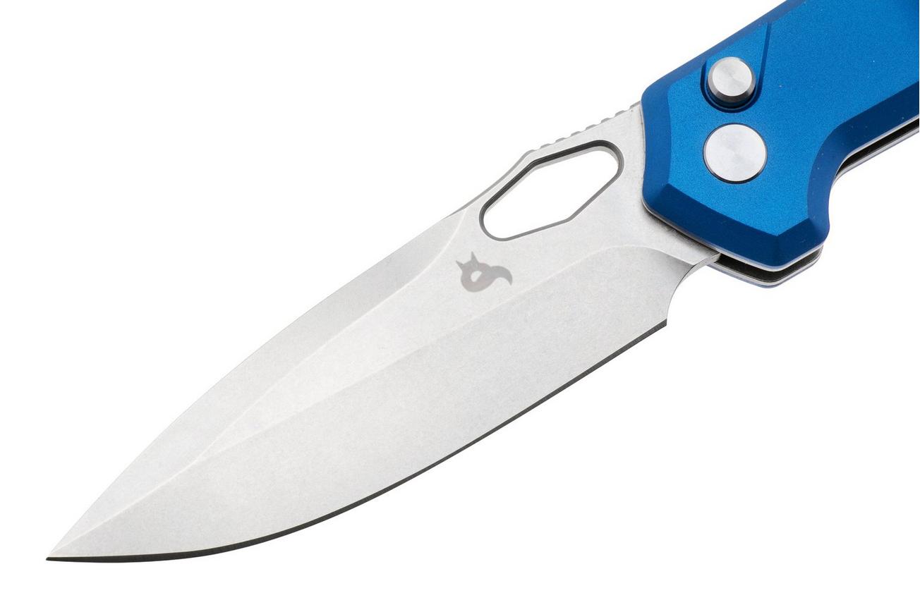 Black Fox Atros BF-770, Satin VG10, Blue Aluminium, zakmes
