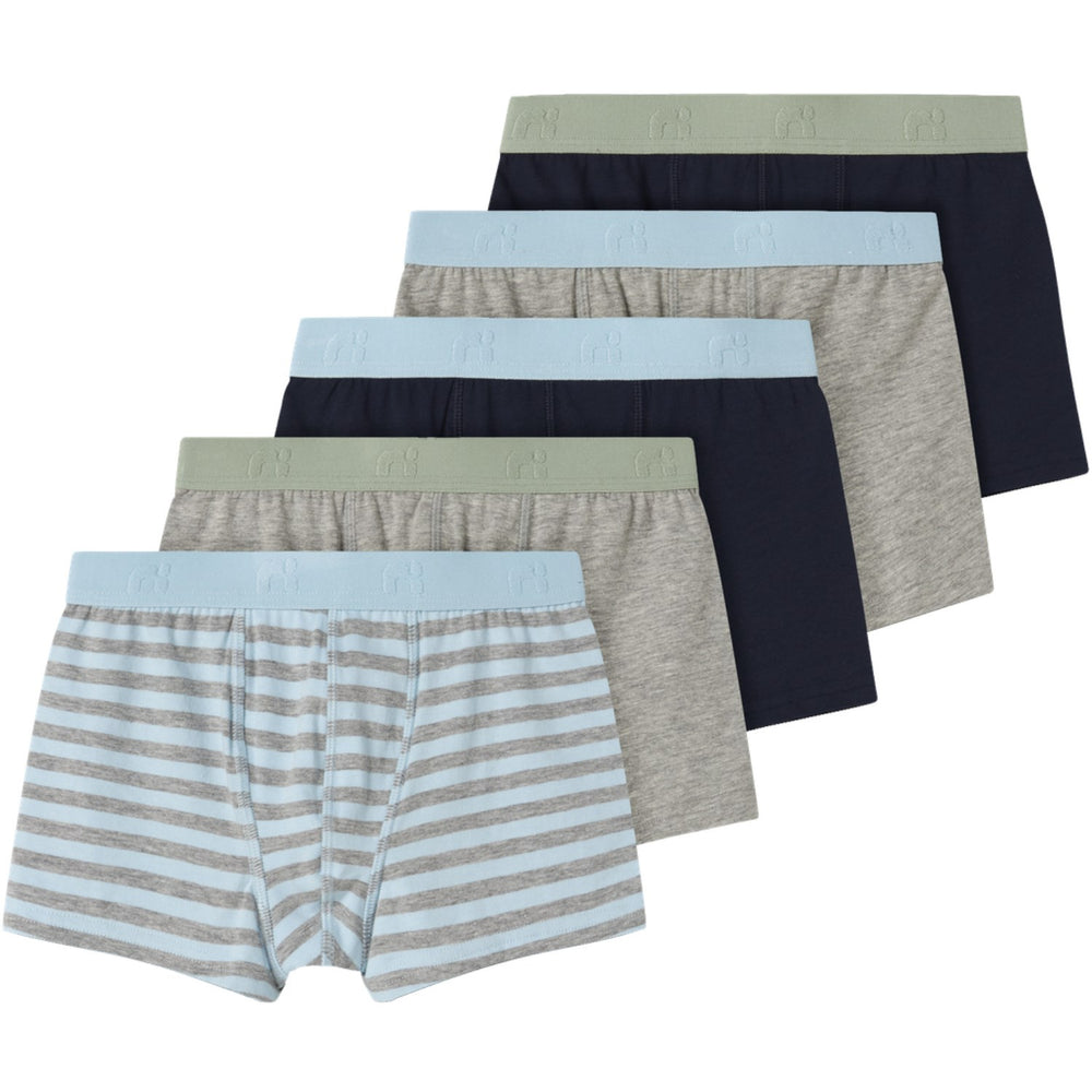 Køb Name It Aquamarine Boxer 5-Pack Aquamarine Noos