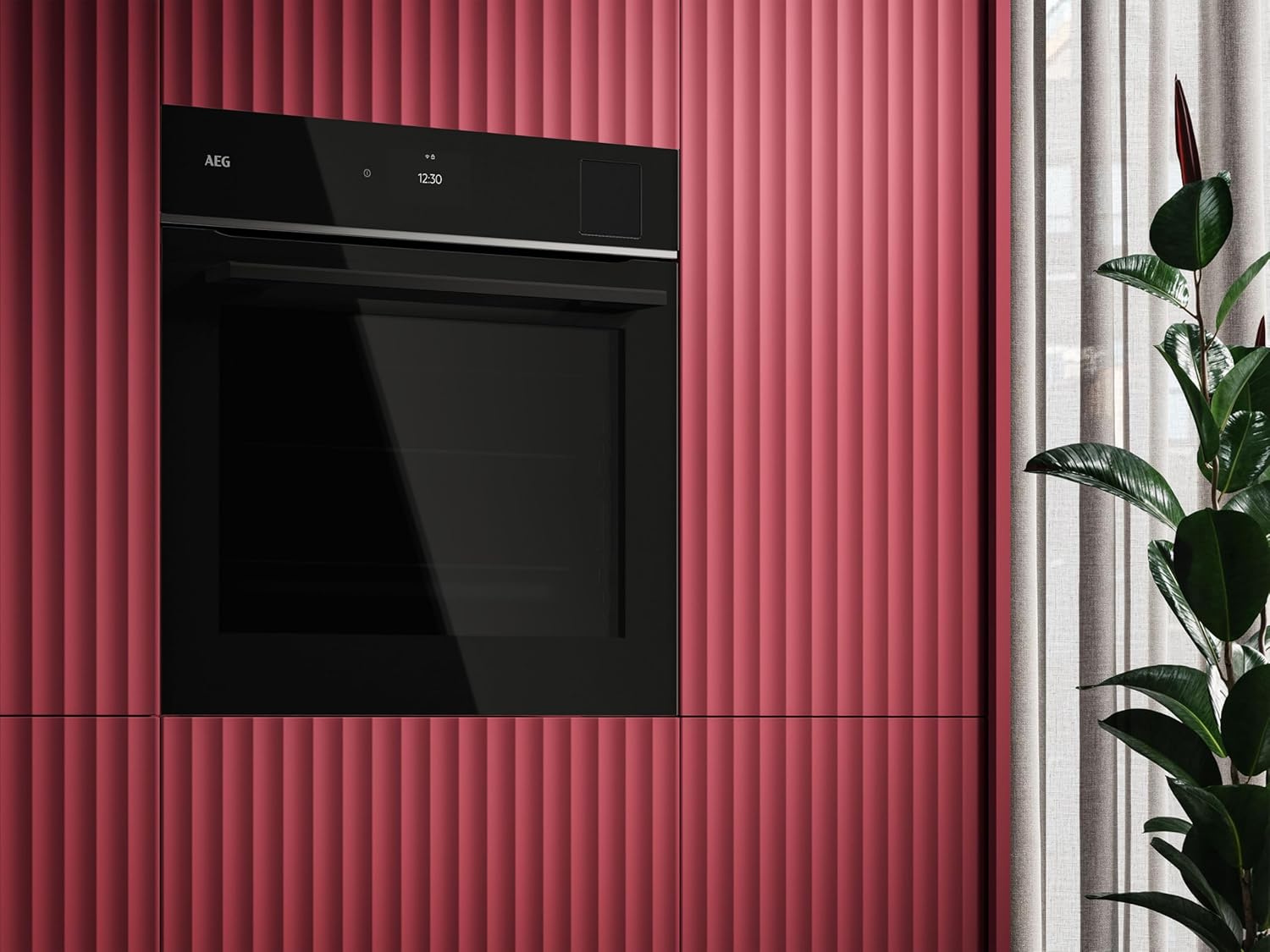 AEG Wifi Einbau-Dampfbackofen, Multidampfgarer, Serie 8 Touch-Swipe-Display mit Schritt für Schritt assistiertem Kochen, Made in Germany, 100% Auto-Dampf, App-Rezepte, TB8SB72WAB