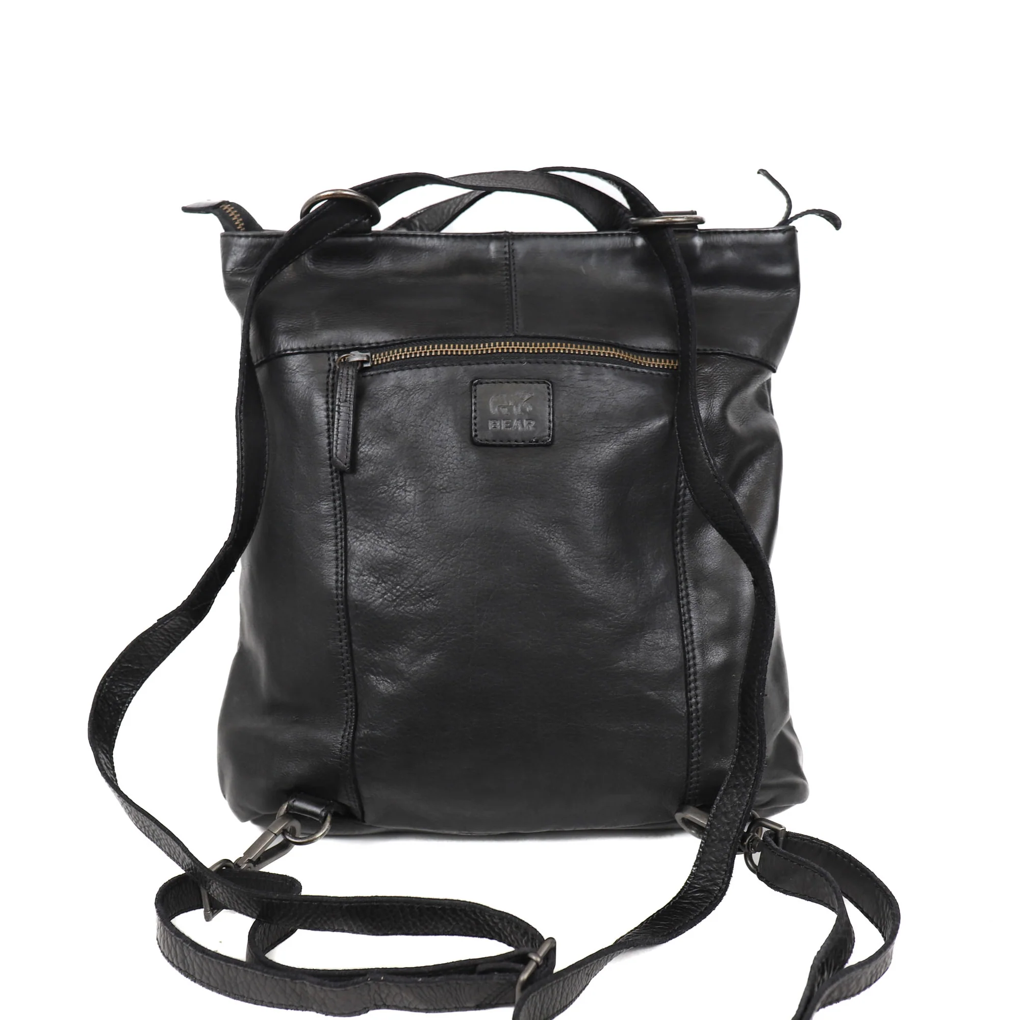 Bear Design Cow Lavato Rugzak/ Schoudertas Sandy L Black CL44953