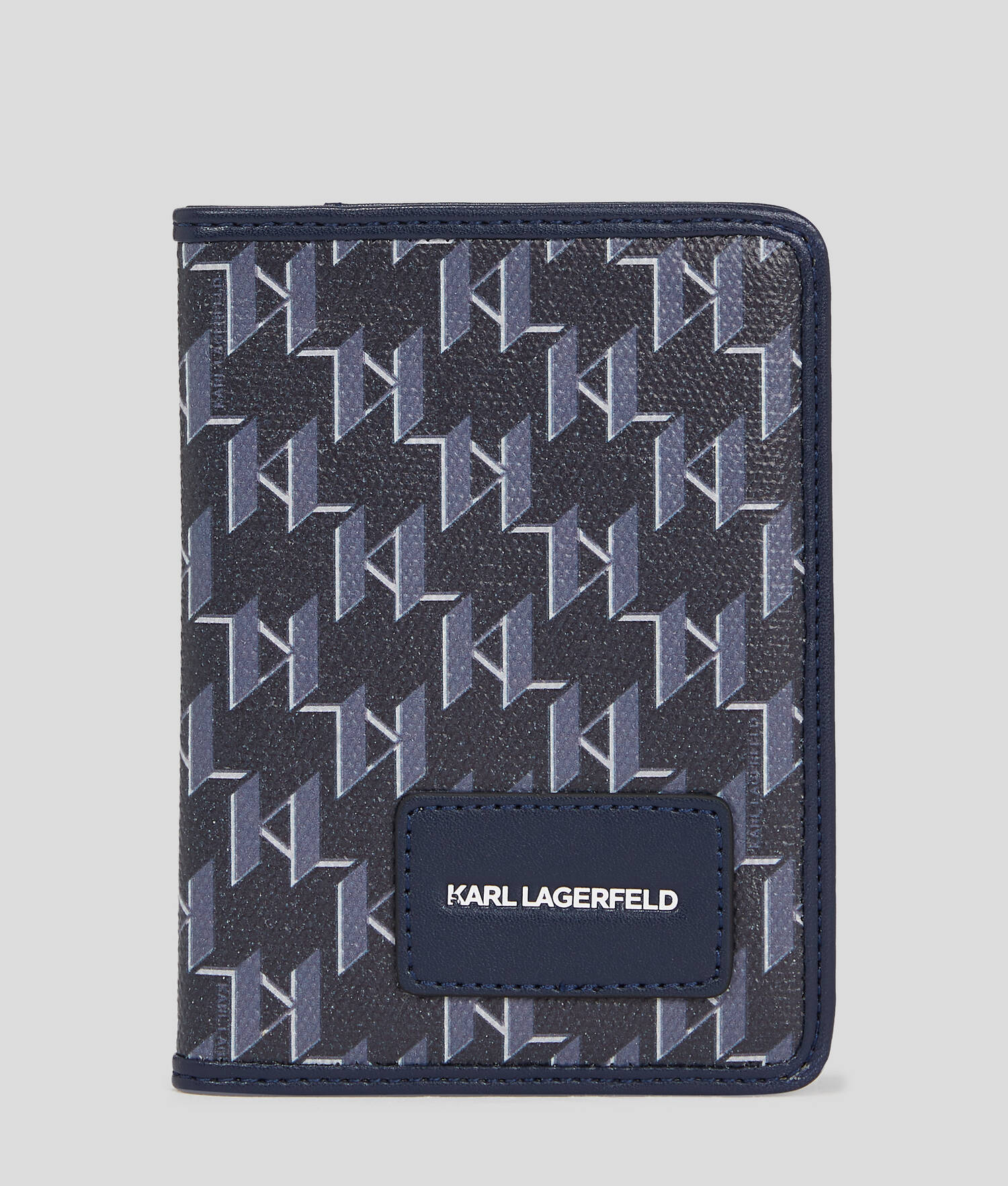 PORTE-PASSEPORT K/VOYAGE - Monogramme bleu marine