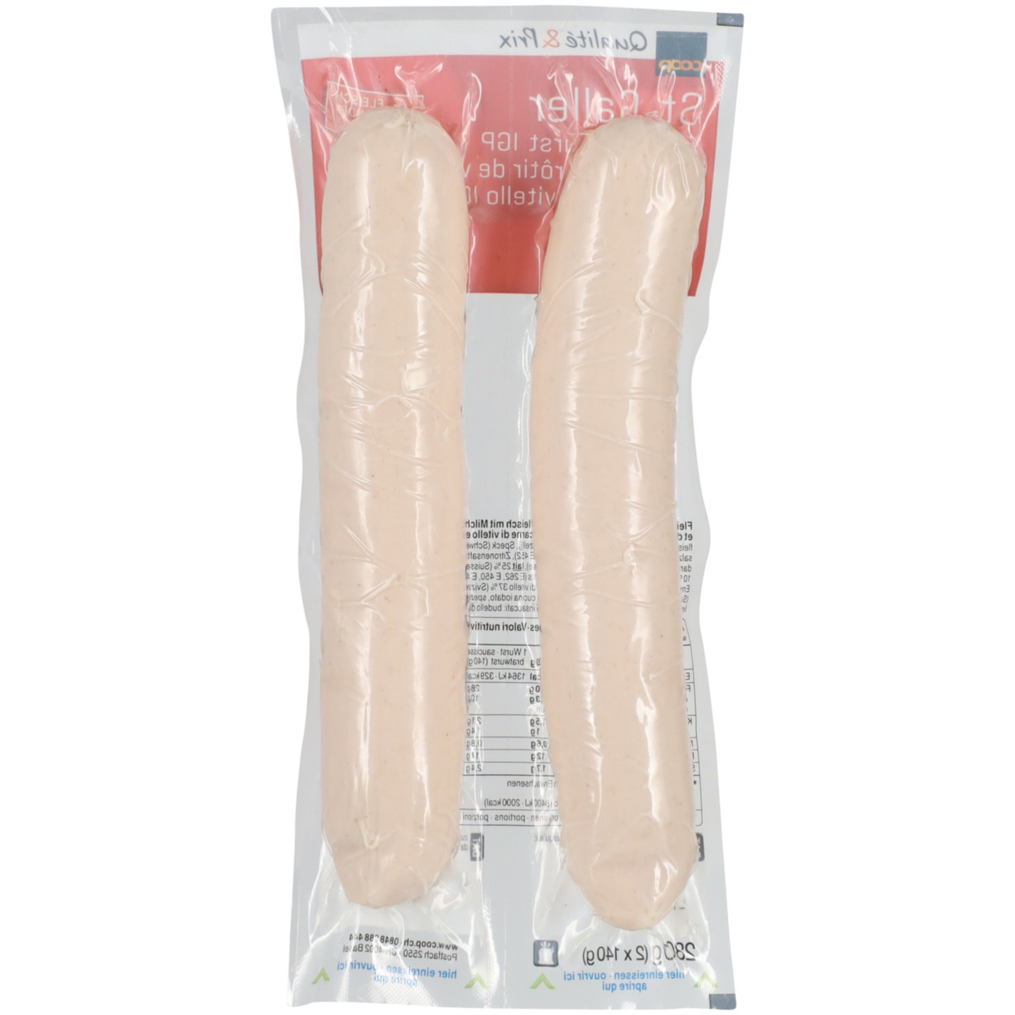 St. Galler Kalbsbratwurst 2 Stück