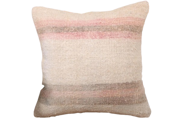 Kussen Kelim Vintage Natural soft pink 50x50