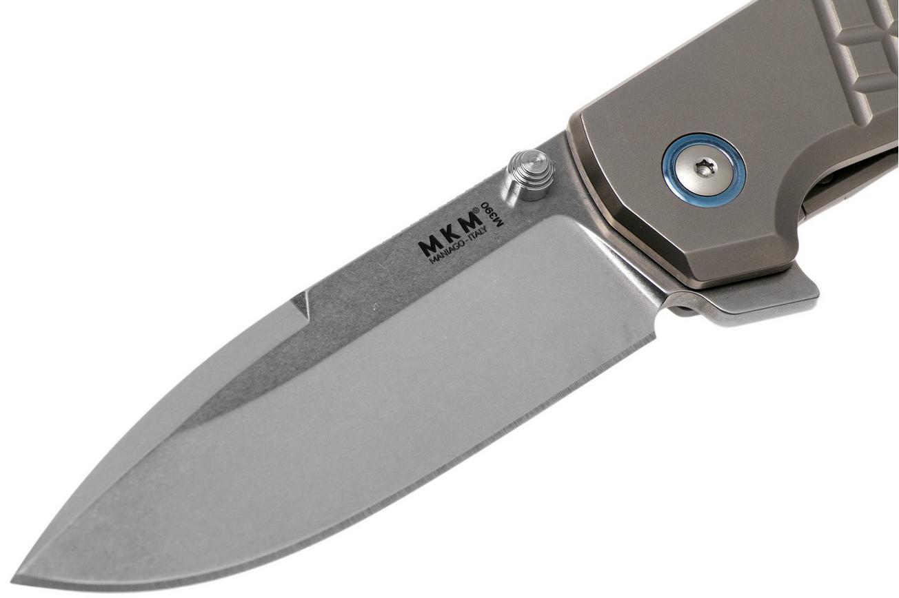 MKM Maximo MM-T Sandblasted Titanium zakmes, Bob Terzuola design