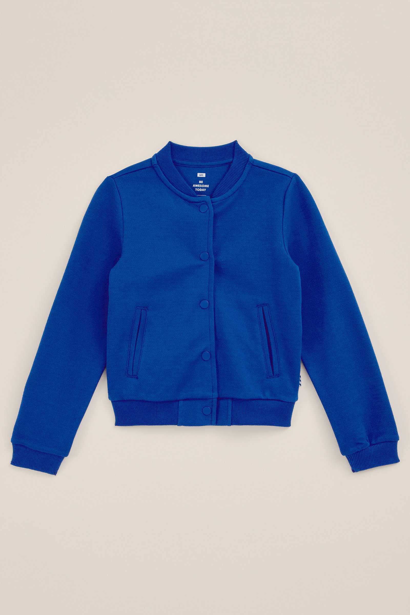 Meisjes bomber jack WE Fashion Kobaltblauw