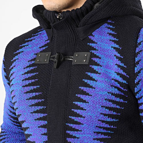 Gilet Zippé Capuche 3003 Bleu Marine