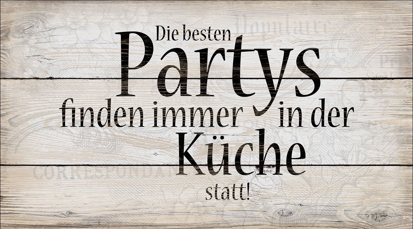 PRO ART Decopanel Bild DIE BESTEN PARTYS 15 x 30 cm mehrfarbig