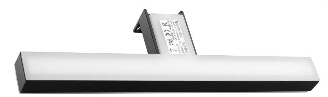 Sapho Veronica 2 Led spiegellamp 30cm mat zwart