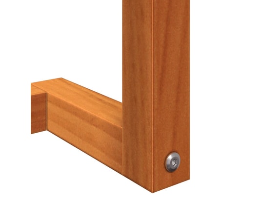 VIDAXL - Porte serviette Porte-serviette marron cire 23x18x90 cm bois de pin massif