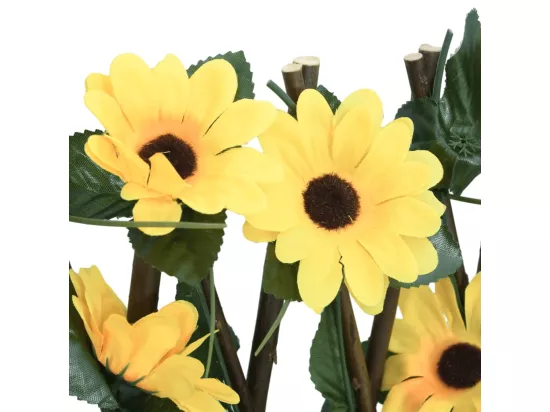 ?Treillis de lierre artificiel extensible jaune 180x60 cm