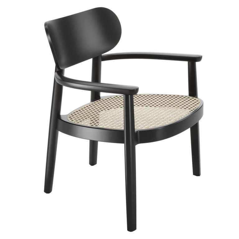 Thonet 119 F fauteuil zwart